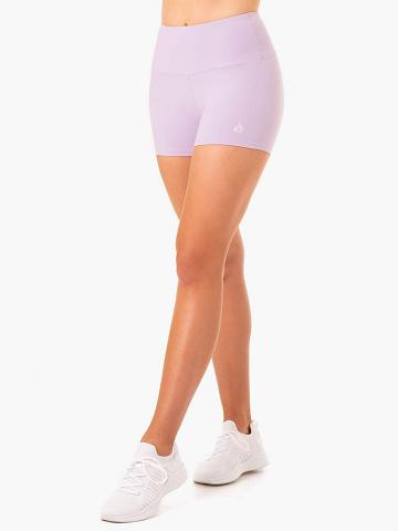 Ryderwear Women Shorts Staples Scrunch Bum Booty Women's Shorts Lilac | CA2176XF