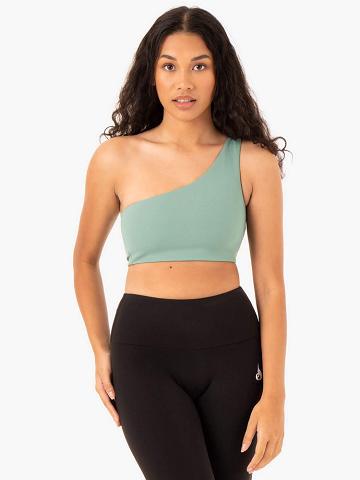 Ryderwear Women Sports Bra Adapt One Shoulder Women's Sports Bra Sage | CA1865CE