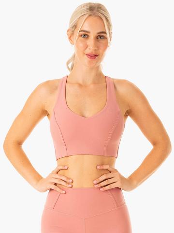 Ryderwear Women Sports Bra Form Women's Sports Bra Dusty Pink | CA1860JJ