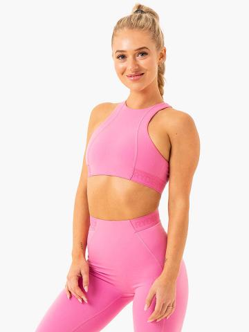 Ryderwear Women Sports Bra Level Up High Impact Women's Sports Bra Pink | CA1873RW