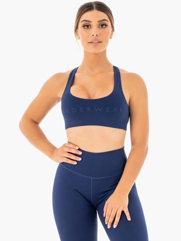 Ryderwear Women Sports Bra Motion Women's Sports Bra Navy | CA1685BC