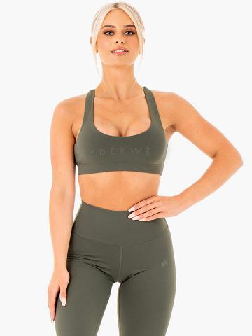 Ryderwear Women Sports Bra Motion Women's Sports Bra Khaki | CA1835KI