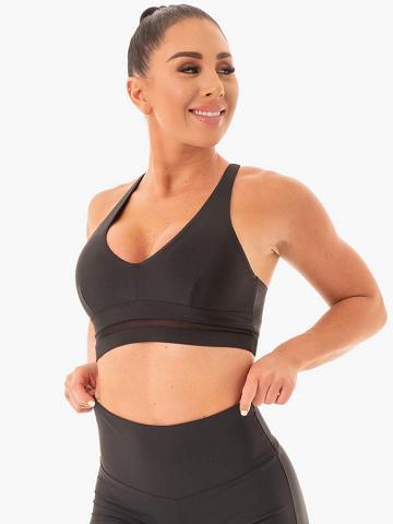 Ryderwear Women Sports Bra NEM X RW Women's Sports Bra Black | CA1678JJ