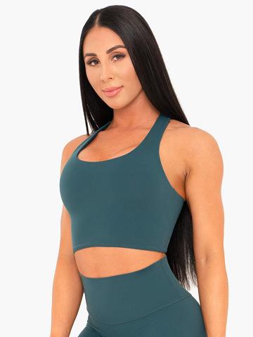 Ryderwear Women Sports Bra NKD Women's Sports Bra Teal | CA1587RW