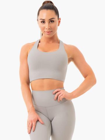 Ryderwear Women Sports Bra NKD Women's Sports Bra Grey | CA1631CE