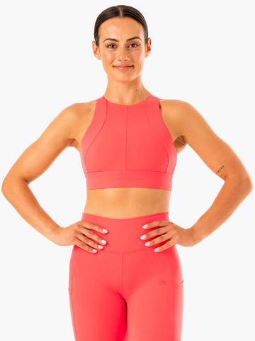 Ryderwear Women Sports Bra Reset High Impact Women's Sports Bra Watermelon | CA1894NB