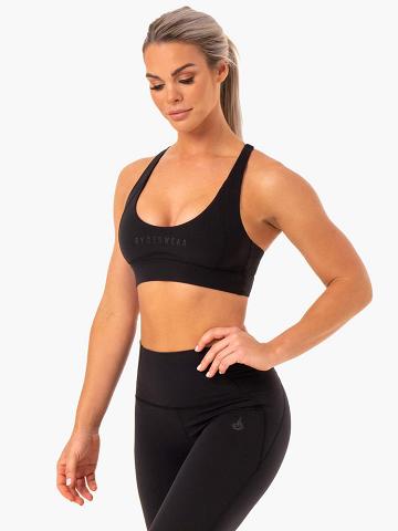 Ryderwear Women Sports Bra Sola Women's Sports Bra Black | CA1650GL