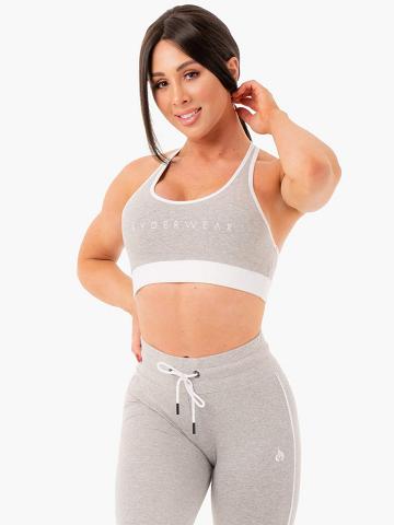 Ryderwear Women Sports Bra Track Women's Sports Bra Grey Marl | CA1663WY