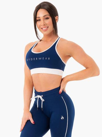 Ryderwear Women Sports Bra Track Women's Sports Bra Navy | CA1676GL