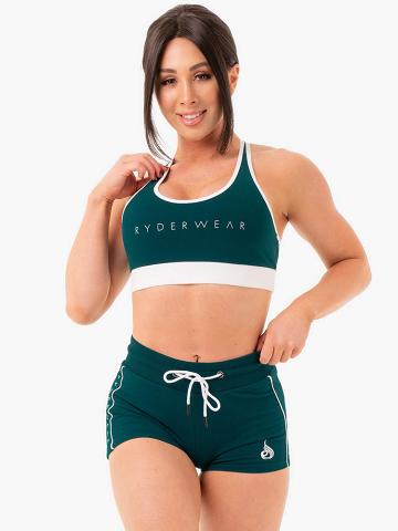 Ryderwear Women Sports Bra Track Women's Sports Bra Emerald Green | CA1699SO