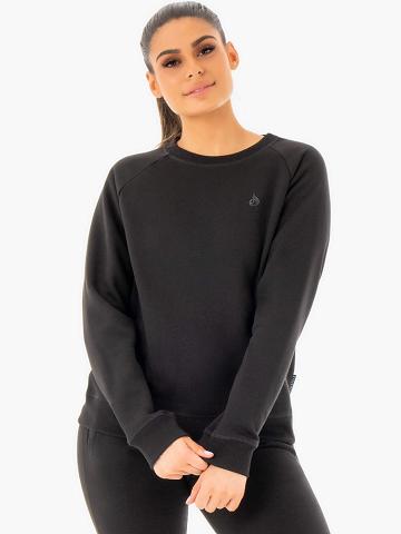 Ryderwear Women Sweaters Adapt Boyfriend Women's Sweaters Black | CA1524LH