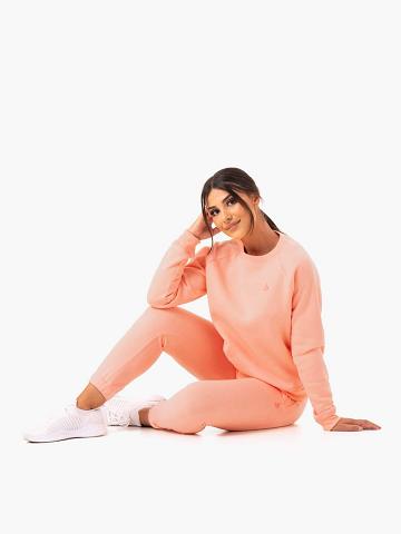 Ryderwear Women Sweaters Adapt Boyfriend Women's Sweaters Peach | CA1564UT