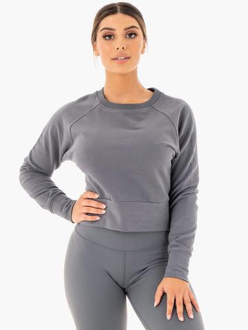 Ryderwear Women Sweaters Motion Women's Sweaters Charcoal | CA1533WY