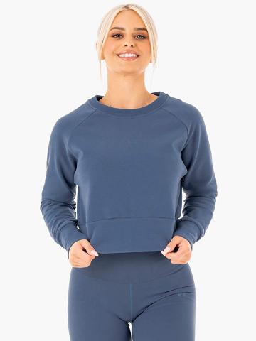 Ryderwear Women Sweaters Motion Women's Sweaters Steel Blue | CA1536TV