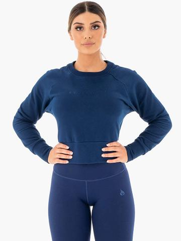 Ryderwear Women Sweaters Motion Women's Sweaters Navy | CA1537YU