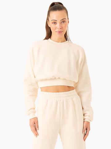 Ryderwear Women Sweaters Sideline Women's Sweaters Vanilla | CA1504NB