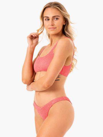 Ryderwear Women Swimwear Paradise V Bikini Bottom Women's Swimwear Coral | CA1492DN