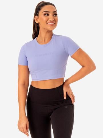 Ryderwear Women T Shirts Sola Fitted Women's T Shirts Purple | CA1454QZ