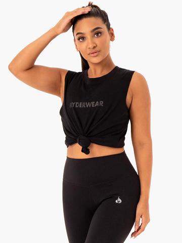 Ryderwear Women Tanks Base Regular Cut Women's Tanks Black | CA1136XF