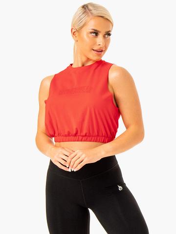 Ryderwear Women Tanks Boxer Muscle Women's Tanks Red | CA1228OR