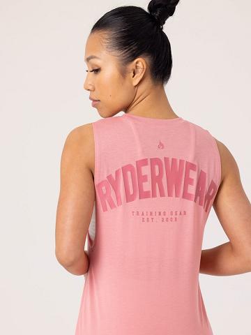 Ryderwear Women Tanks Emerge Training Women's Tanks Pink | CA1287HK