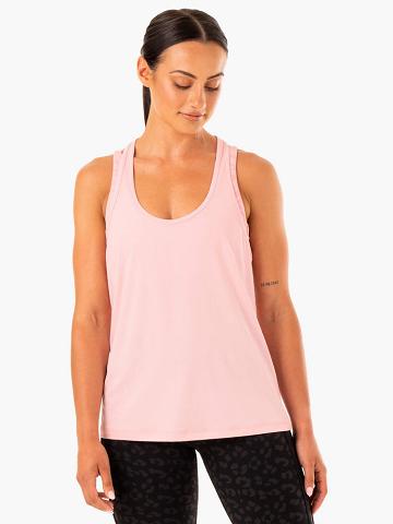 Ryderwear Women Tanks Evolution Racer Back Women's Tanks Pink | CA1262JJ