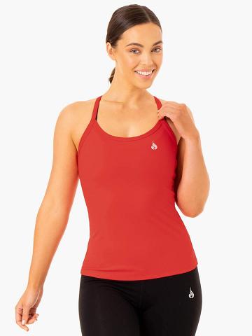 Ryderwear Women Tanks Foundation Training Women's Tanks Red | CA1227IS