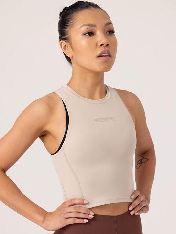 Ryderwear Women Tanks Highlight Compression Women's Tanks Mushroom | CA1305IS