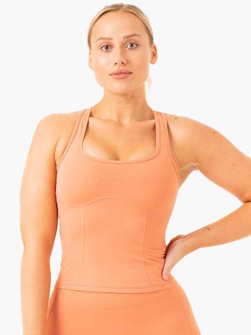 Ryderwear Women Tanks NKD Frame Women's Tanks Terracotta | CA1321BC