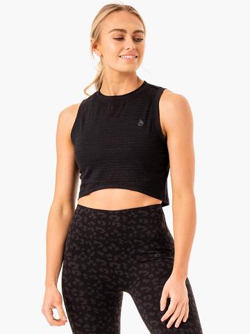 Ryderwear Women Tanks Ultra Scoop Women's Tanks Black | CA1166NB