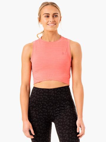 Ryderwear Women Tanks Ultra Scoop Women's Tanks Coral | CA1226UT