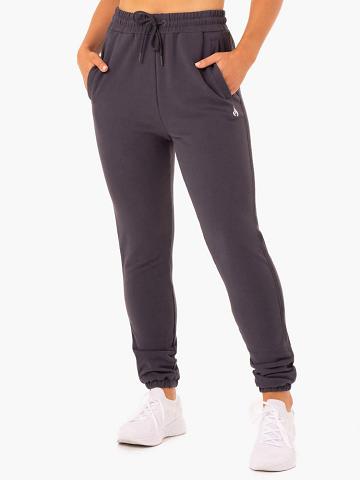 Ryderwear Women Track Pants Base High Waisted Women's Track Pants Charcoal | CA1100AP